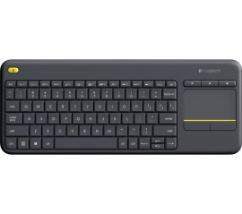 Logitech 920-007165: Logitech K400 Plus Touch Wireless Keyboard - Black Logkeyk400bk