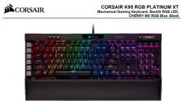 Corsair K95 RGB PLATINUM XT Mechanical Gaming Keyboard Ch-9127411-Na