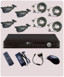 4ch Combo Kits, Includes 4*1/ 3"sony 3.6mm Icx633bk Ccd 420tv Line, Pal:625(h)x582(v), 24*ir Led