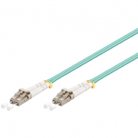 Shintaro Fibre Patch Cable Multimode Lc To Lc Om3 Aqua 1M Shfibom31Maqu-R