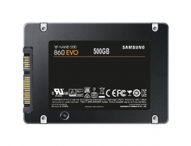 Samsung Ssd 860 Evo 500gb, Mz-76e500bw, V-nand, 2.5" 7mm Sata (550mb/s Read, 520mb/s Write), 5 Year