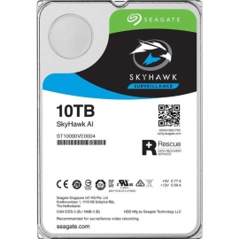 Seagate SkyHawk Al Surveillance Drive 3.5" Internal SATA 10TB HDD, 3 Year Warranty St10000Ve0008