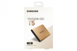 Samsung T5 Portable Ssd 1Tb/ Up To 540Mb/ Sec Transfer Speed/ Rose Gold/ 51G Mu-Pa1T0G/Ww