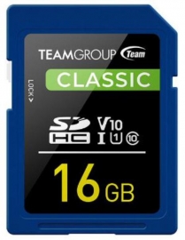 Team Classic Sd Memory Card 16 Gb Tsdhc16Giv1001