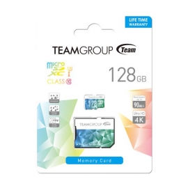 Team Colour Card Ii Micro Sdhc Uhs-1 U3 128g 90/45 R/w Tciiusxh128gu352