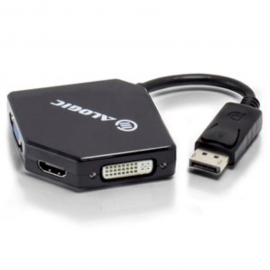 Alogic Dp-vgdvhd-adp 15cm Display Port To Hdmi/vga/dvi Adapter Male To 3 X Female Dp-vgdvhd-adp