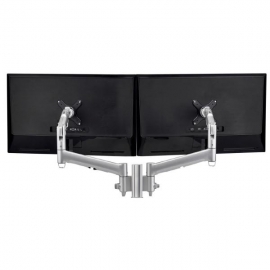 Atdec Awm Dual Monitor Mount Solution On A 135Mm Post - Grommet Clamp - Silver Awms-2-D13G-S