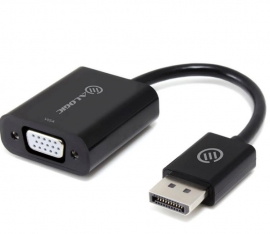 Alogic Elements 20cm Displayport To Vga Adapter - Male To Female - Black Dp-vga-adpc