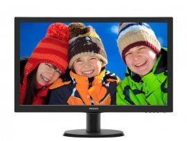 Philips Monitor 24" 16:9 Led, 243v5qhaba, 1920x1080, Input: Vga/dvi/hdmi , Vesa, Speakers , 3yr