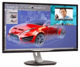 Philips Monitor 32" 16:9 LED,328P6VJEB, 3840x2160 (4K), Input: DVI-DL/VGA/HDMI,DP, Speakers