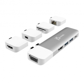 J5Create Jcd389 Ultradrive Kit Usb-C Modular Mini Dock 11-In-1 Jcd389