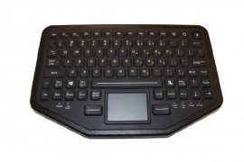 Ikey Bt-870-tp Rugged Dual Connectivity Keyboard With Touchpad (usb/ Bluetooth/ Vesa Mount) Bt-870-tp