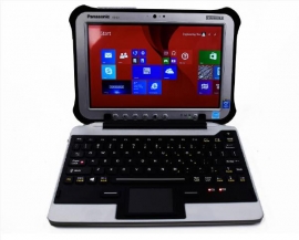 Ikey Snap-in-place Fully Rugged Keyboard For The Fz-g1 Toughpad (new Re-designed Latch)ik-pan-fzg1-c1-v5