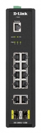 D-link 12-port Gigabit Industrial Smart Managed Switch With 10 1000base-t Ports And 2 Sfp Ports