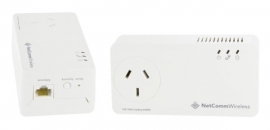 Netcomm Np1201 1.2gbps Powerline Ac Pass-through Twin Pack Np1201
