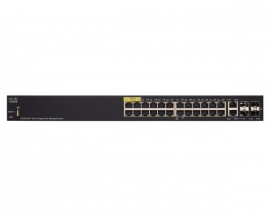 Cisco Sg 350 24-port Gigabit Managed Switch 24 Poe+ Ports 180 Watts 2 Gbe & 2 Combo Gb Sfp Slots