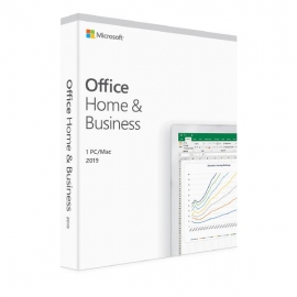 Microsoft Office 2019 Home & Business Retail Software 1 User - Medialess V2 T5D-03251-10Bun