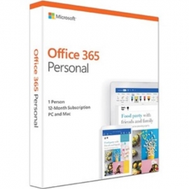 Microsoft Office 365 Personal License Software 1 Year Subscription 1 Device 32Bit/64Bit Medialess Pc Or Mac Qq2-00874