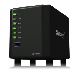 Synology Diskstation Ds419Slim 4-Bay 2.5" Diskless 2Xgbe Nas 