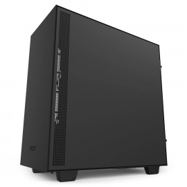 NZXT Mid Tower: Matte Black H510 Mid Tower Chassis 1*Usb3.0 1*Usb3.1 Type-C 1*Audio Jack Ca-H510B-B1