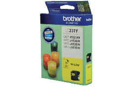 Yellow Ink Cartridge To Suit Dcpj562Dw/ Mfcj480Dw/ Mfcj680Dw/ Mfcj880Dw - Up To 260 Pages Lc-231Ys