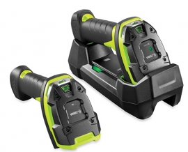 Zebra Li3678:rugged, Linear Imager, Std Range, Cordless, Fips, Industrial Green, Vibration Motor