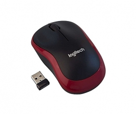 Logitech M185 Wireless Mouse: USB Wireless Mouse 1000dpi (M185 Red)