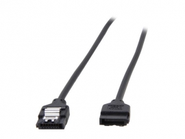 Startech 12in Latching Round Sata Cable Lsatarnd12