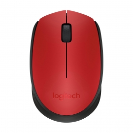 Logitech 910-004657: Logitech M171 Red Wireless Mouse Logmosm171rd