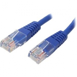 Startech 10 Ft Cat5e Blue Molded Rj45 Utp Cat 5e Patch Cable - Patch Cord - 24 Awg Network