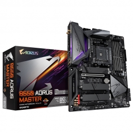 Gigabyte B550 AORUS MASTER AMD Ryzen ATX Motherboard 4xDDR4 6xSATA 2xM.2 2xPCIEx16 LAN RAID WF6 BT 4xUSB3.2 1xUSB-C Ga-B550-Aorus-Master