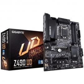 Gigabyte Z490 Ud Intel Atx Motherboard 4Xddr4 3Xpcie 2Xm.2 6Xsata Raid (1000 Mbit/ 100 Mbit) Lan 10Th Gen Lga1200 Crossfire Rgb 1Xhdmi 6Xusb3.2 Ga-Z490-Ud