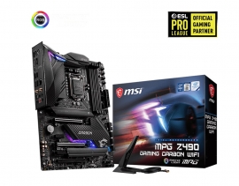 MSI MPG Z490 GAMING CARBON WIFI Motherboard DDR4 ATX M.2 SATAIII RAID 1xDP 1xHDMI 6xUSB 3xPCIE 4xDIMM 