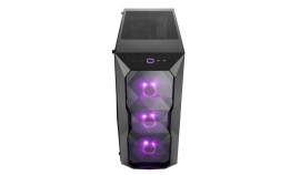 Cooler Master Masterbox Td500 Rgb Diamond Cut Design 3x Rgb Led Fans Edge To Edge Acrylic Side