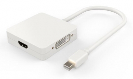 Blupeak Mini Displayport Male To Hdmi Dvi & Displayport Adapter (Lifetime Warranty) Mdhddad