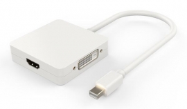Blupeak Mini Displayport Male To Vga Dvi & Hdmi Adapter (Lifetime Warranty) Mdvdhad