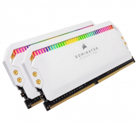 Corsair Dominator Platinum Rgb 32Gb (2X16Gb) Ddr4 3200Mhz C16 1.35V Udimm Xmp 2.0 White Heatspreaders Desktop Pc Gaming Memory Cmt32Gx4M2C3200C16W