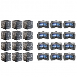 Merge Vr Mobile Ar/Vr Headset & Merge Holographic Cube Bundle 12 Pack Of Each Ml-Vrg-01Mg-Arc- 12Pk