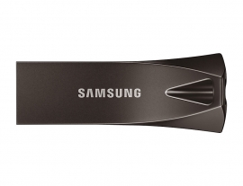 Samsung 64gb Bar Plus Usb Drive Titan Gray Metallic Chassis Usb3.1 Up To 200mb/s 5 Years Warranty