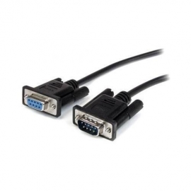 Startech 2m Black Straight Through Db9 Rs232 Serial Cable - Db9 Rs232 Serial Extension Cable -