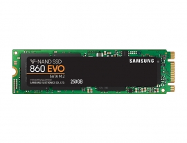 Samsung Ssd 860 Evo - 250gb, Samsung V-nand, M.2 (2280), Sata Iii 6gb/ S, R/ W (max) 550mb/s/
