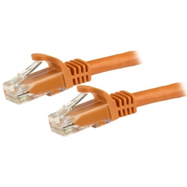 Startech Cable - Orange Cat6 Patch Cord 1.5m CAT6 Ethernet Cable - Orange CAT 6 Gigabit Ethernet Wire -650MHz 100W PoE++ RJ45 UTP Category 6 Network/Patch Cord Snagless w/Strain Relief Fluke Tested UL/TIA Certified  N6Patc150Cmor