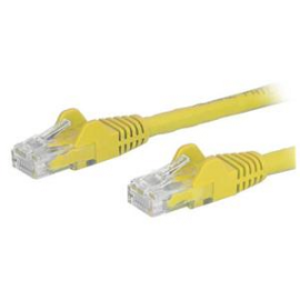 Startech 0.5m Yellow Cat6 Ethernet Patch Cable With Snagless Rj45 Connectors N6patc50cmyl