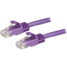 Startech 5m Purple Cat6 Ethernet Patch Cable With Snagless Rj45 Connectors N6patc5mpl