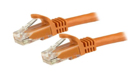 Startech Cable - Orange Cat6 Patch Cord 7.5 m CAT6 Patch Cable | Snagless | 100% Copper Wire | Orange | ETL VerifiedN6Patc750Cmor