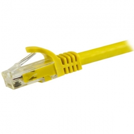Startech Cable - Yellow Cat6 Patch Cord 7.5 m CAT6 Patch Cable | Snagless | 100% Copper Wire | Yellow | ETL Verified N6Patc750Cmyl