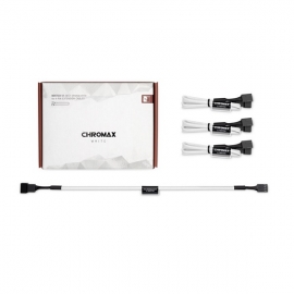 Noctua Na-sec1 Chromax.white 30cm 4pin Pwm Power Extension Cables (3 Pack) Na-sec1-white