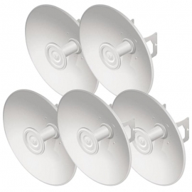 Ubiquiti PrismStation / IsoStation / LTU Compatible 27 dBi Hi-Gain Reflector Dish with Mounting Kit - 5 Pack (U-OMT-DISH-5)