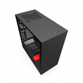 NZXT Matte Black & Red H510I Mid Tower Chassis (Smart Device) Nzt-Ca-H510I-Br