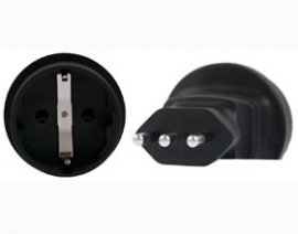 Schuko To Italy 3 Pin Plug Adapter